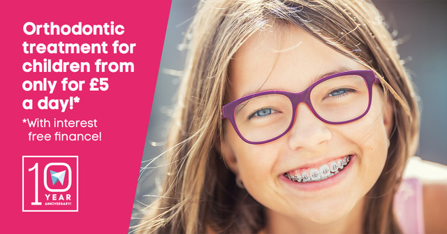 Orthodontic treatment for children only for £5 a day!