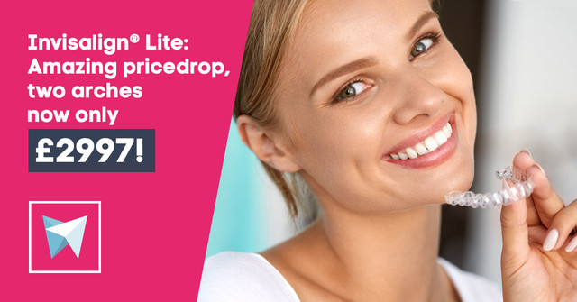 Invisalign® Lite: Amazing price drop, two arches now only £2997!